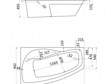 Акриловая Ванна «Santek» Mallorca XL 160х95 L, Комплект (147288)