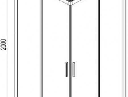 Душевой Уголок «Aquanet» Pleasure AE60-S-100x100U-BT 100x100x200 (00225502)