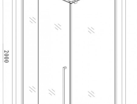 Душевой Уголок «Aquanet» Ideal AE-AXC10MB-S-B 100x100x200 L/R (00243632)