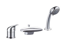 Смеситель «Aquanet» на Борт Ванны Practic 2 AF111-63B на 3 отверстия (00216780)