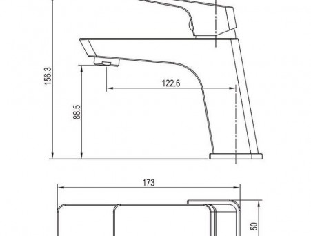 Смеситель «Aquanet» Gotic AF440-10С для Раковины (00216772)