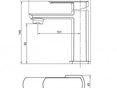 Смеситель «Aquanet» Cinetic AF120-10С для Раковины (00216752)