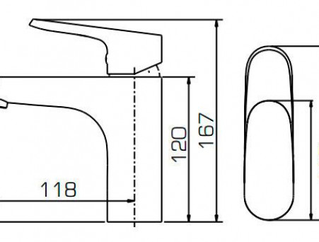 Смеситель «Bravat» Pure для Раковины F1105161C (Bt-177407)