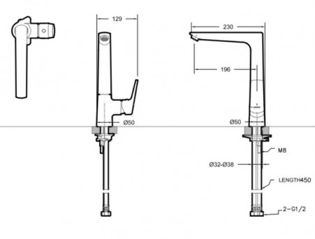 Смеситель «Bravat» Real для Кухни F7121179CP-2-RUS (Bt-207101)