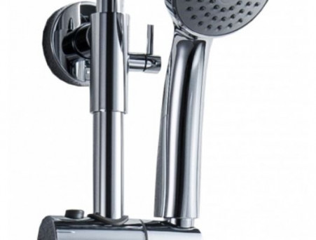 Душевая Стойка «Bravat» Opal-С F6125183CP-A1-RUS, с Изливом (Bt-193138)