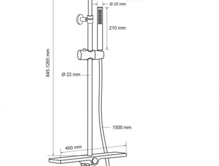 Душевая Стойка «Aquanet» Pragmatic R AF430-70-R-C (00243322)