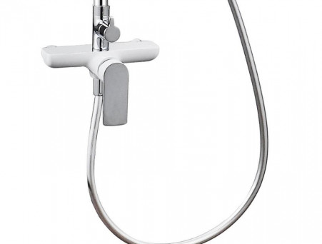 Душевая Стойка «Aquanet» Arctic R AF520-71-R-CW, Хром, Белый (00243324)