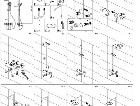 Душевая Стойка «Aquanet» Logic AF320-72-R-C, с Изливом (00243326)