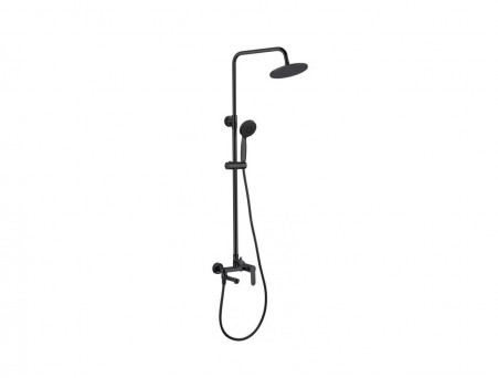 Душевая Стойка «Aquanet» Passion R3 AF300-72-R-B, с Изливом, Черная Матовая (00261838)