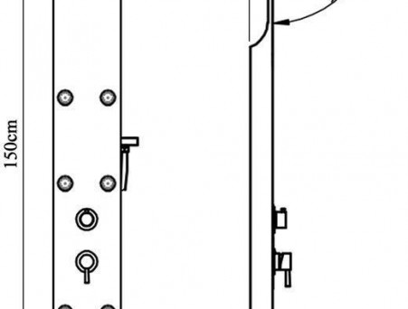 Душевая Панель «Aquanet» Galaxy White (00209999)