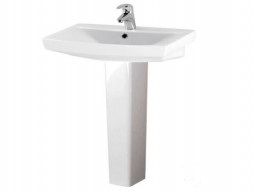Раковина «Cersanit» Carina 50*39, с Пьедесталом (S-UM-CAR50/1-w+S-PO-CAR50/55/60-w)