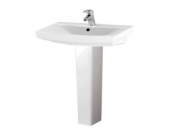 Раковина «Cersanit» Carina 60*41,5, с Пьедесталом (S-UM-CAR60/1-w+S-PO-CAR50/55/60-w)