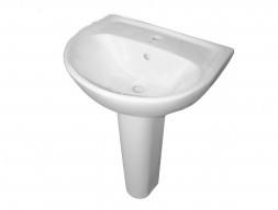 Раковина «Sanita» Эталон 55,5*43,8, с Пьедесталом (ETL55SAWB01+SMRSAPD01)