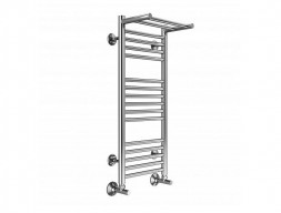 Полотенцесушитель Водяной «Terminus» Аврора с полкой П16 (5-6-5) (4660059582344)