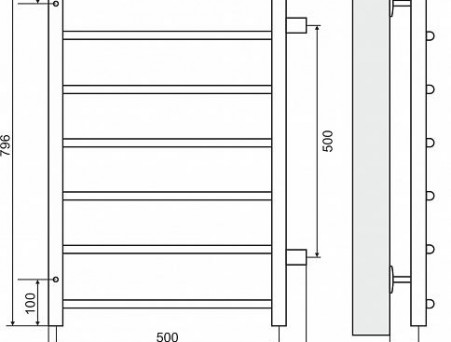 Полотенцесушитель Водяной «Terminus» Классик БП П7 (4670030726193)