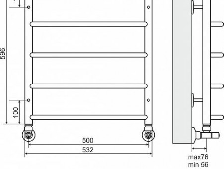 Полотенцесушитель Водяной «Terminus» Стандарт П5 (4670030725295)