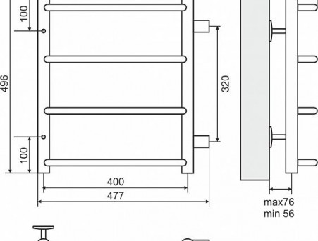Полотенцесушитель Водяной «Terminus» Стандарт БП П4 (4670030725271)