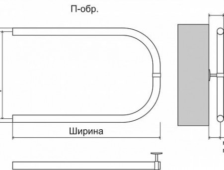 Полотенцесушитель Водяной «Terminus» Эконом П-образный 32 (4620768888243)