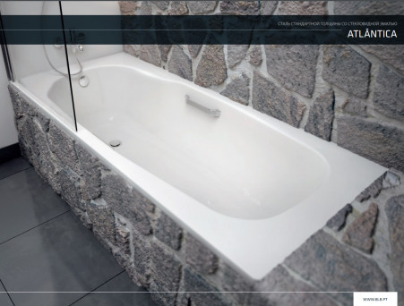 Стальная Ванна «BLB» Atlantica 180х80 см, Прямоугольная (B80A)
