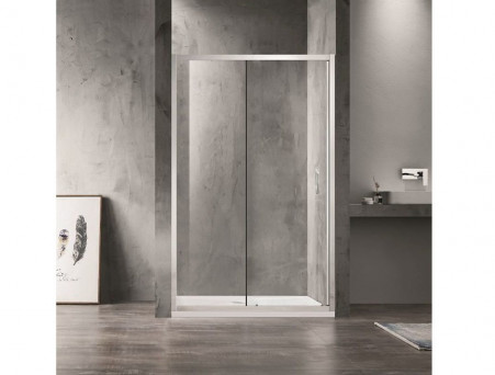 Душевая Дверь «Azario» Milton, Раздвижная 1400x2000, Серебро (AZND61211400)