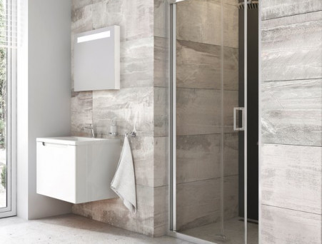 Душевая Дверь «Ravak» BLDZ2-80, Блестящая + Транспарент (X01H40C00Z1)