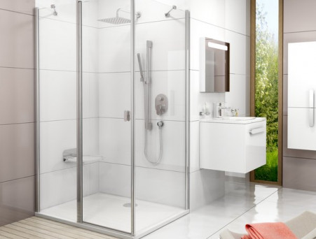 Душевая Дверь «Ravak» Chrome CRV2-100, Белая Транспарент (1QVA0100Z1)