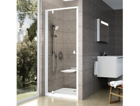 Душевая Дверь «Ravak» Pivot PDOP1-80, Блестящая + Транспарент (03G40C00Z1)