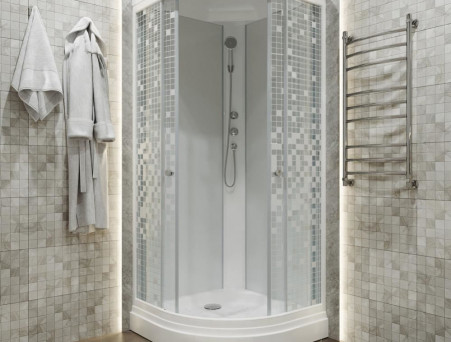 Душевая Кабина «Triton» Стандарт Мозаика 100x100x228 А, со Смесителем ДН4 (Щ0000030289)