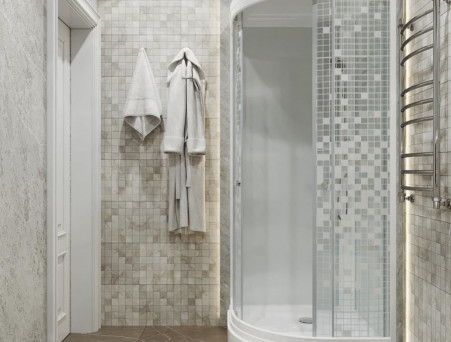 Душевая Кабина «Triton» Стандарт Мозаика 100x100x228 А, со Смесителем ДН4 (Щ0000030289)