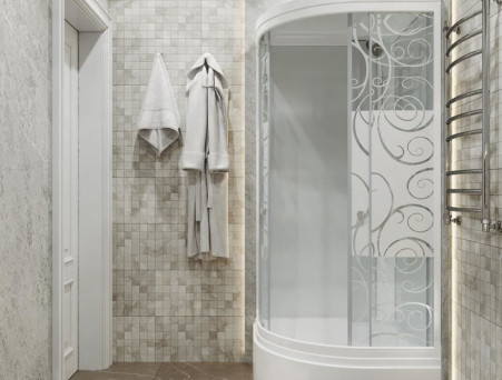 Душевая Кабина «Triton» Стандарт Узоры 100x100x228 В, со Смесителем ДН4 (Щ0000030295)