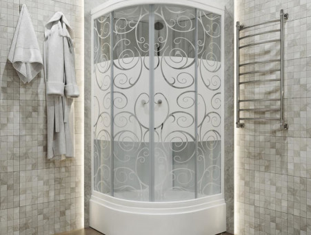 Душевая Кабина «Triton» Стандарт Узоры 100x100x228 В, со Смесителем ДН4 (Щ0000030295)