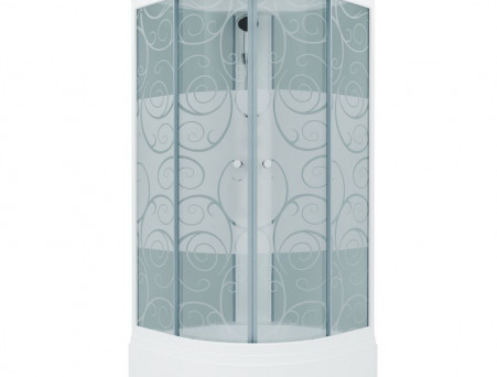 Душевая Кабина «Triton» Стандарт Узоры 100x100x228 В, со Смесителем ДН4 (Щ0000030295)