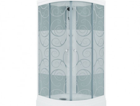 Душевая Кабина «Triton» Стандарт Узоры 100x100x228 А, со Смесителем ДН4 (Щ0000030291)