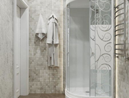 Душевая Кабина «Triton» Стандарт Узоры 100x100x228 А, со Смесителем ДН4 (Щ0000030291)