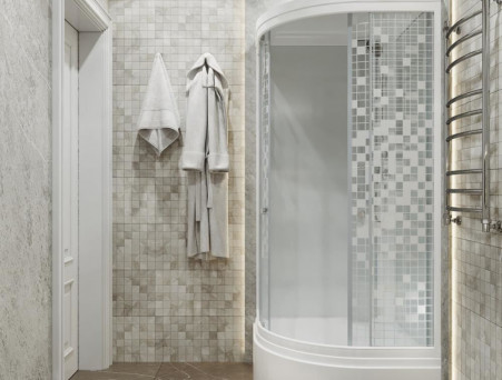 Душевая Кабина «Triton» Стандарт Мозайка 90x90x228 В, со Смесителем ДН4 (Щ0000027250)