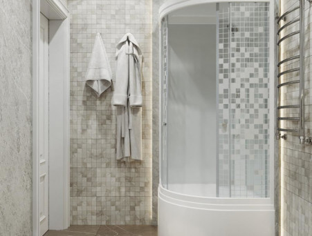 Душевая Кабина «Triton» Стандарт Мозаика 90x90x216 Б, со Смесителем ДН4 (Щ0000027241)