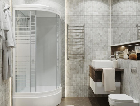 Душевая Кабина «Triton» Стандарт Полосы 100x100x228 В, со Смесителем ДН4 (Щ0000030294)