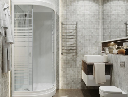 Душевая Кабина «Triton» Стандарт Полосы 100x100x228 А, со Смесителем ДН4 (Щ0000030290)