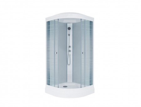 Душевая Кабина «Triton» Стандарт Полосы 100x100x228 А, со Смесителем ДН4 (Щ0000030290)