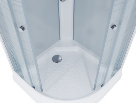 Душевая Кабина «Triton» Стандарт Полосы 100x100x228 А, со Смесителем ДН4 (Щ0000030290)