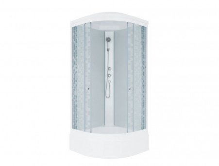 Душевая Кабина «Triton» Стандарт Мозаика 100x100x228 В, со Смесителем ДН4 (Щ0000030293)