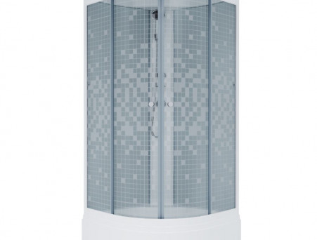 Душевая Кабина «Triton» Стандарт Мозаика 100x100x228 В, со Смесителем ДН4 (Щ0000030293)