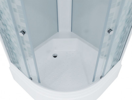 Душевая Кабина «Triton» Стандарт Мозаика 100x100x228 В, со Смесителем ДН4 (Щ0000030293)