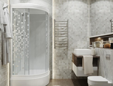 Душевая Кабина «Triton» Стандарт Мозаика 100x100x228 В, со Смесителем ДН4 (Щ0000030293)