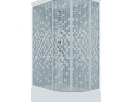 Душевая Кабина «Triton» Коралл Мозаика 120x80x231,5 В L, со Смесителем ДН4 (Щ0000038532)