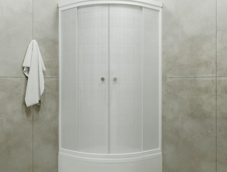 Душевая Кабина «Triton» Стандарт Белый Лен 90x90x228 В, со Смесителем ДН4 (Щ0000041034)