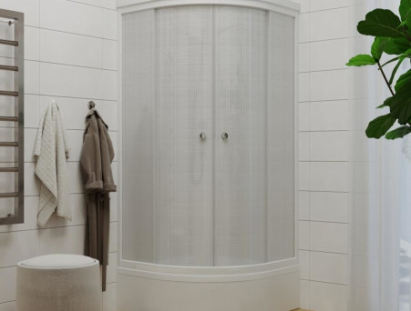 Душевая Кабина «Triton» Стандарт Белый Лен 90x90x228 В, со Смесителем ДН4 (Щ0000041034)