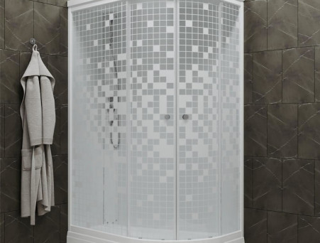 Душевая Кабина «Triton» Кораллл Мозаика 120x80x217,5 А L, со Смесителем ДН4 (Щ0000043487)