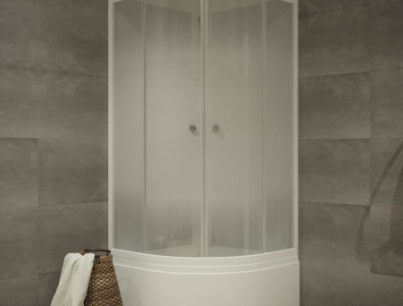 Душевая Кабина «Triton» Стандарт Лайт Градиент 90x90x216 Б, со Смесителем ДН4 (Щ0000039801)