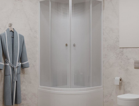 Душевая Кабина «Triton» Стандарт Лайт Градиент 90x90x216 Б, со Смесителем ДН4 (Щ0000039801)